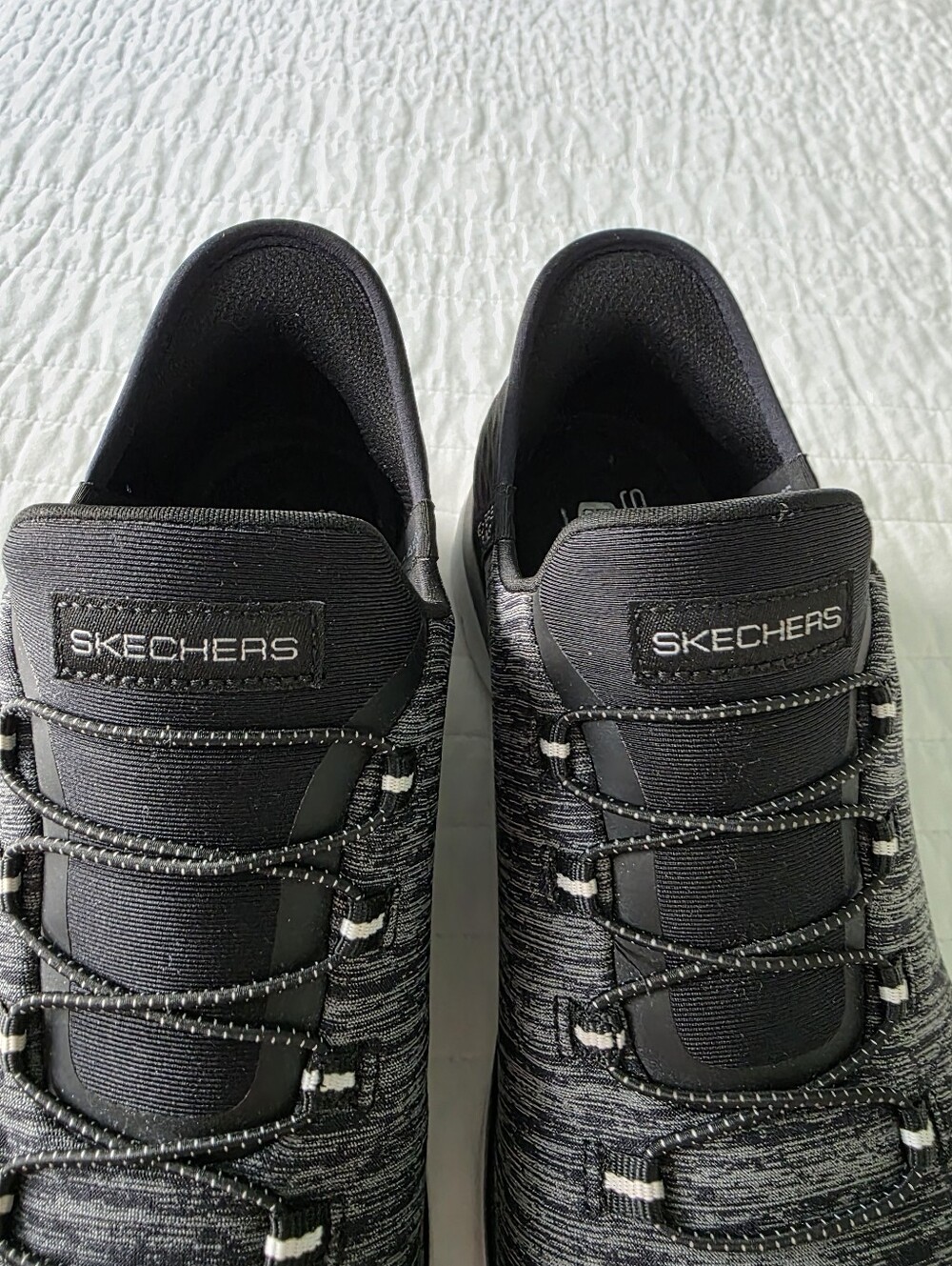 Skechers Slip-ins Hands Free Black Performance Sneaker Womans 8 - Picture 5 of 15